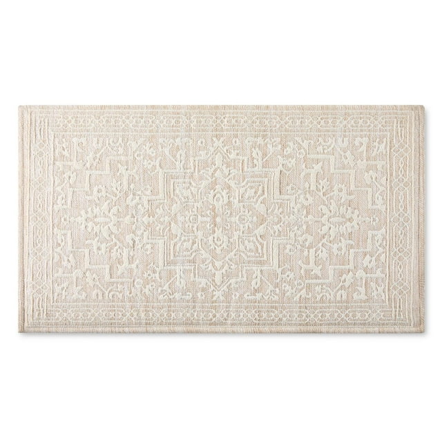 Better Homes & Gardens Darby Persian Chenille Kitchen Comfort Mat, Tan, 20”W x34”L