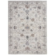 Better Homes & Gardens Persian Blooms Ivory Faux Fur Indoor Area Rug, 7'x9'10"