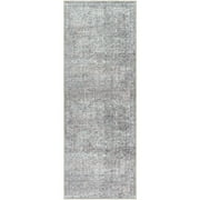 Better Homes & Gardens Persian Blooms Runner Washable Non-Skid Area Rug, Brown, 2'5" x 7'