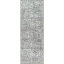 Better Homes & Gardens Persian Blooms Runner Washable Non-Skid Area Rug, Brown, 2'5" x 7'
