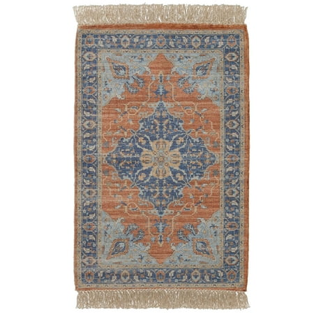 Better Homes & Gardens Persian Fringe Area Rug, Orange, 30"x46"