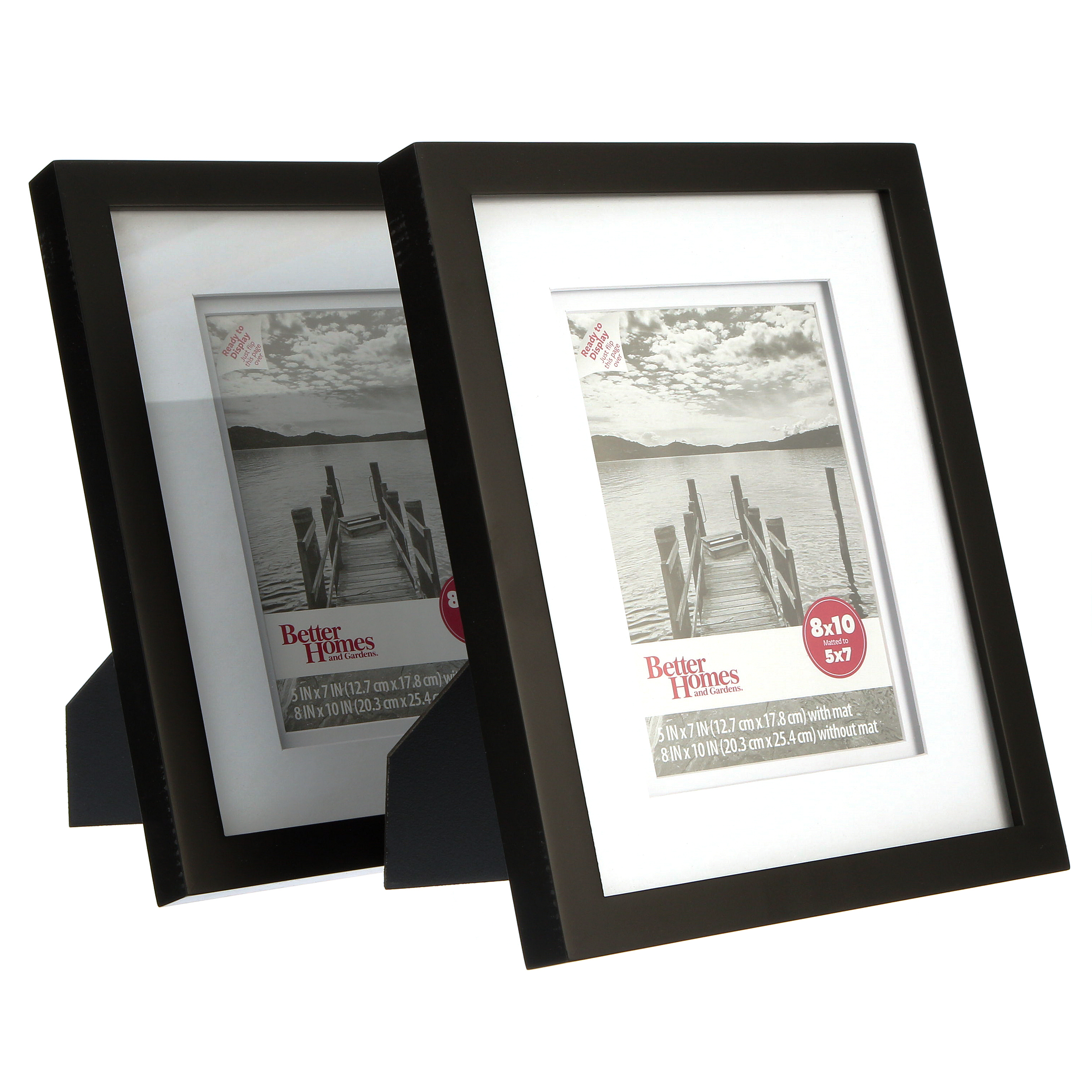 Better Homes & Gardens Picture Frame Black, Set of 2, 8"x10" - image 1 of 3