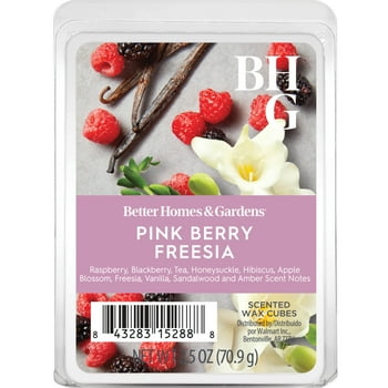 Pink Berry Freesia Scented Wax Melts, Better Homes & Gardens, 2.5 oz (1-Pack)