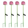 thumbnail image 1 of Better Homes & Gardens Pink Hydrangea Solar Garden Stake Set of 4, 1 of 4