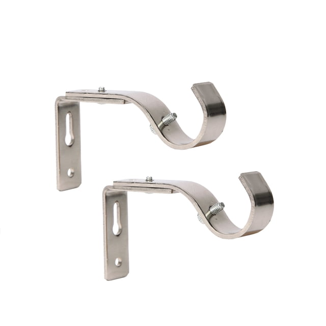 Metal Rodd Bracket Better Homes & Gardens Plated Metal Adjustable Curtain Rod Brackets in ...