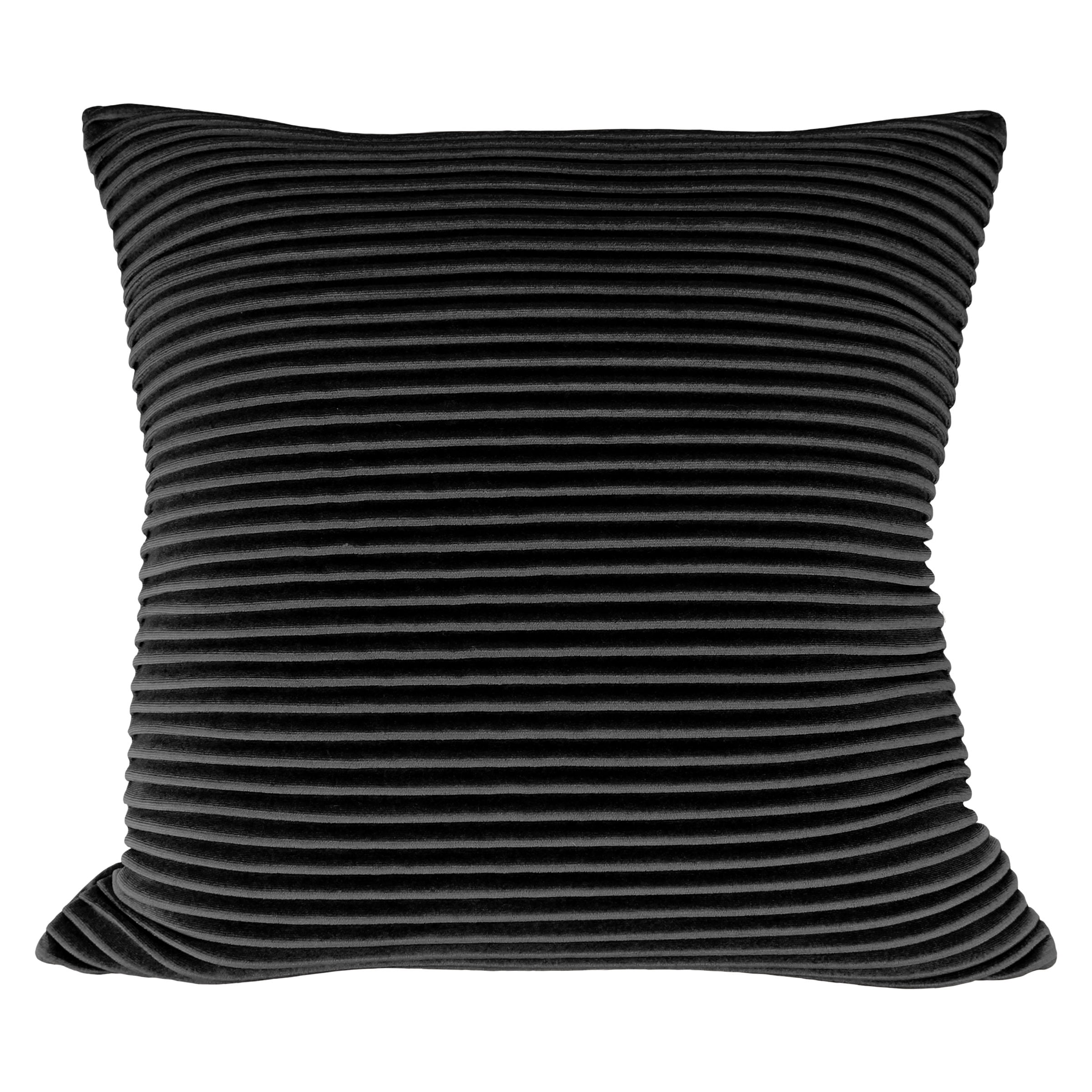 Better Homes & Gardens Pleated Velvet Decorative Throw Pillow, 18