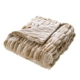 Better Homes & Gardens Polyester Faux Fur Reverse to Mink Throw, Light