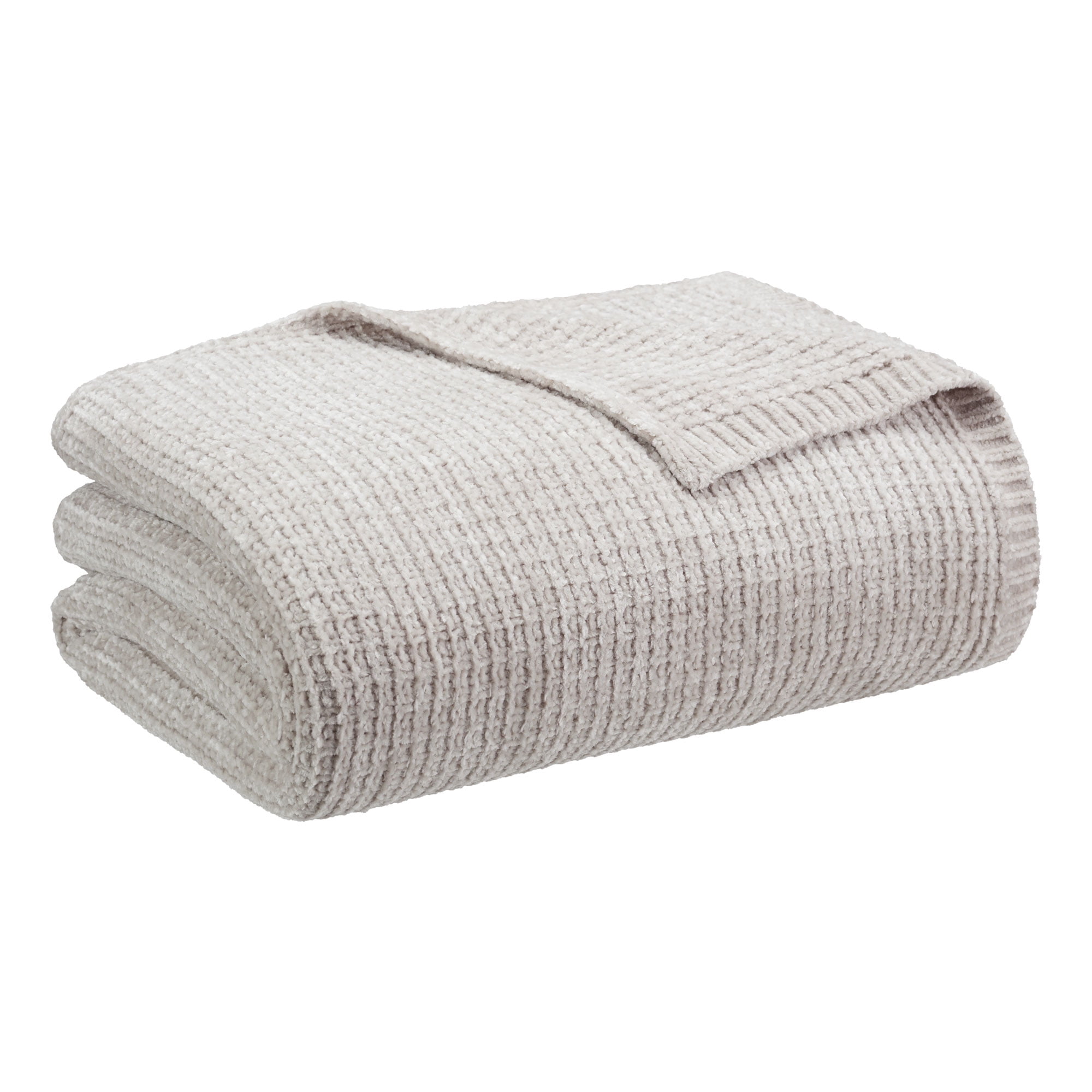 Better Homes Gardens Polyester Machine Washable Luxe Chenille Throw 50 x 72 Gray