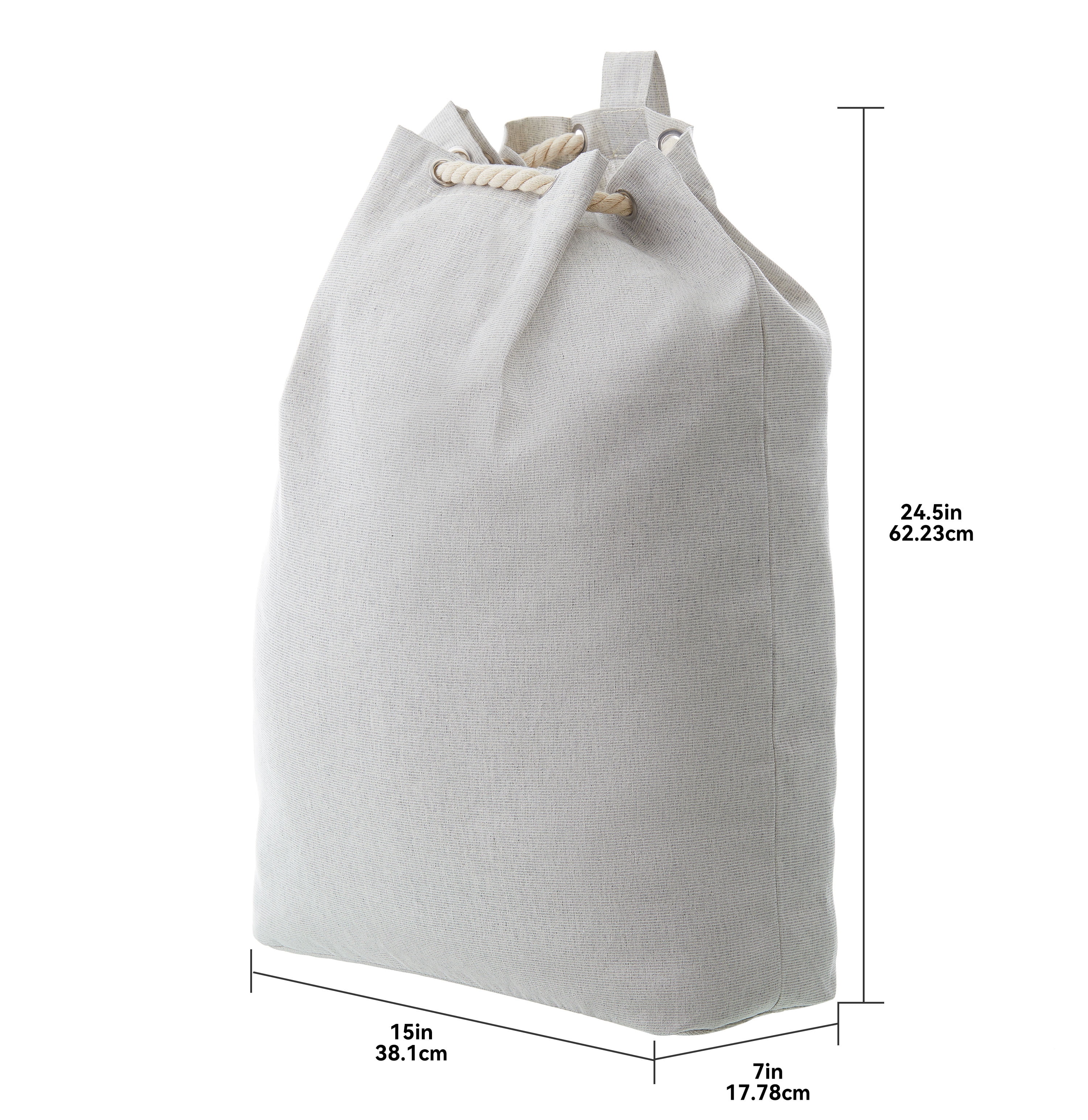 Better Homes & Gardens Polyester and Cotton Canvas Laundry Bag