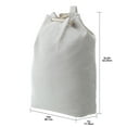 thumbnail interactive-video image 1 of Better Homes & Gardens Polyester and Cotton Canvas Laundry Bag, Gray, Adult, 15 in W x 7 in D x 24.5 in H, 1 of 6