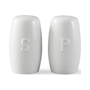 Better Homes & Gardens White Porcelain Embossed Salt & Pepper Shaker Set
