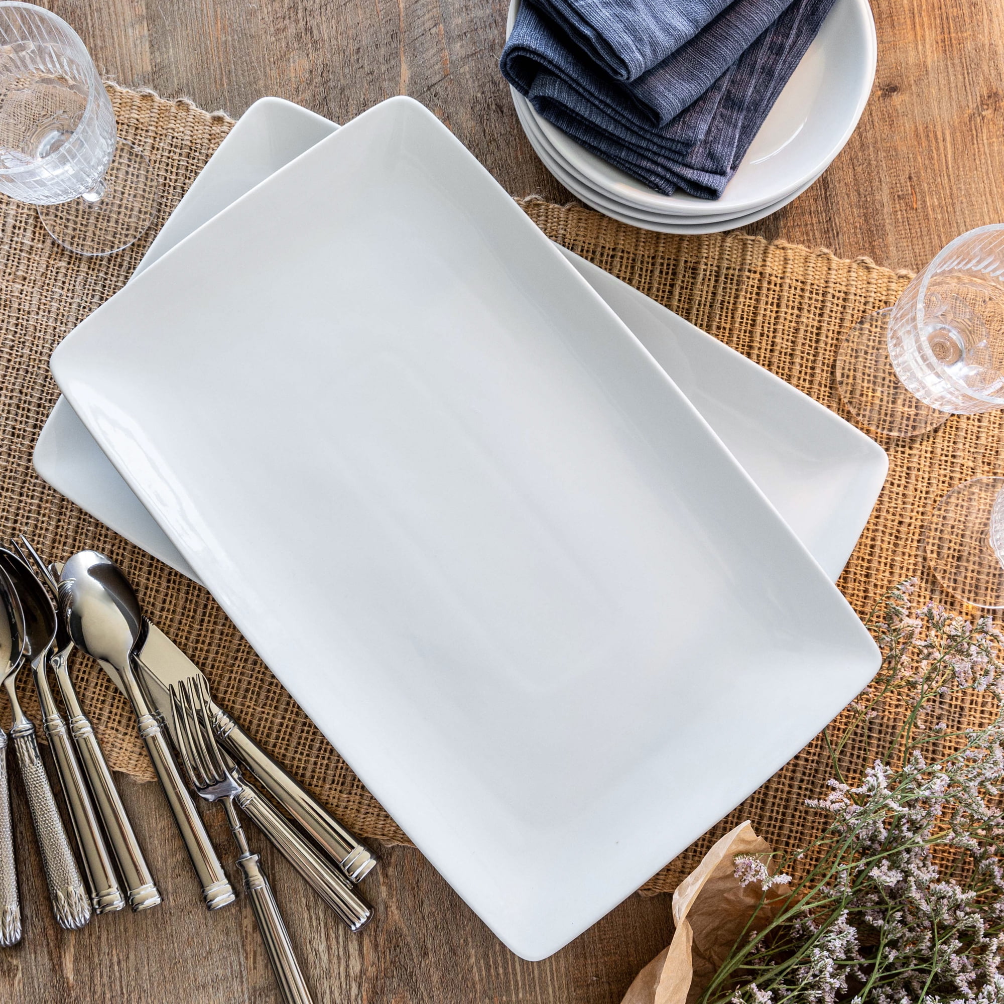 Buy Set of Porcelain Loden Serve Platters at Ubuy Iceland