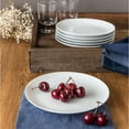 thumbnail image 1 of Better Homes & Gardens Porcelain Round Ribbed Salad Plates, White, Set of 6, 1 of 2