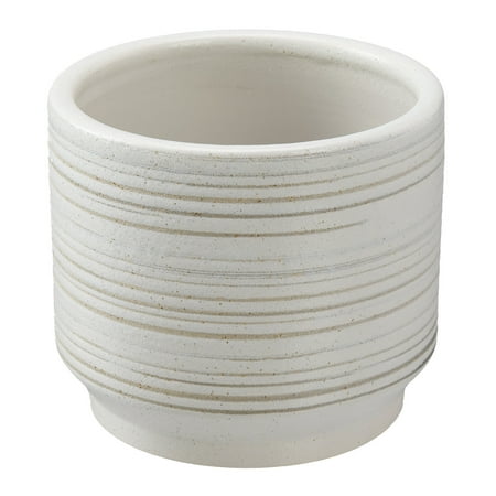 Better Homes & Gardens Pottery 6" Teramo Ceramic Planter, White