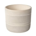 thumbnail image 1 of Better Homes & Gardens 8" x 8" x 7.2" Round White Ceramic Tye Plant Planter, 1 of 8