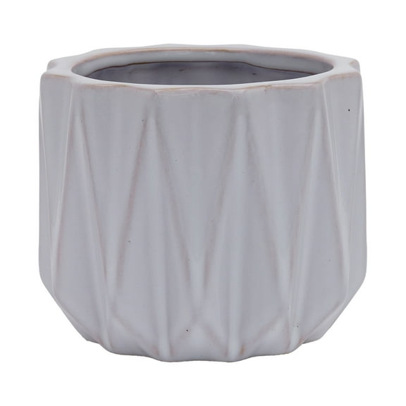 Better Homes & Gardens Pottery set of 6 3" Devi Round Ceramic Planters-White