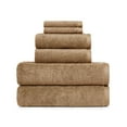 thumbnail interactive-video image 1 of Better Homes & Gardens PowerLoft AIRRICH® 6 Piece Bath Towel Set, Dark Caramel, 1 of 12