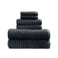 thumbnail image 1 of Better Homes & Gardens PowerLoft AIRRICH® 6 Piece Bath Towel Set, Greystone Textured Stripe, 1 of 10