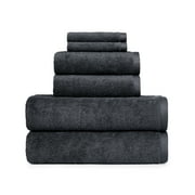 Better Homes & Gardens PowerLoft 6-Piece Bath Towel Set, Greystone