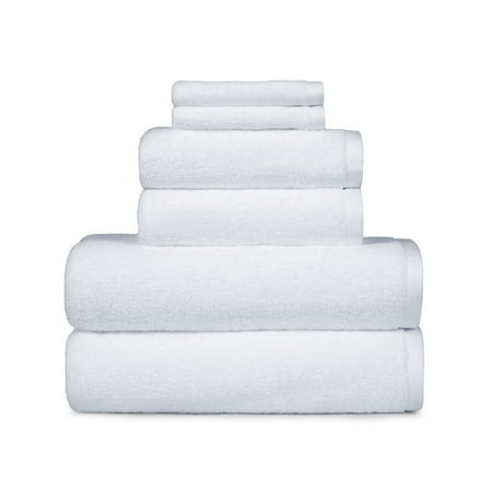 Better Homes & Gardens PowerLoft AIRRICH® Cotton 6-Piece Towel Set, Arctic White