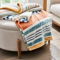 thumbnail image 1 of Better Homes & Gardens  Printed Heavyweight Ultra  Plush Adult Throw, 50” x 72”,  Multi Stripe Plaid, 1 of 6