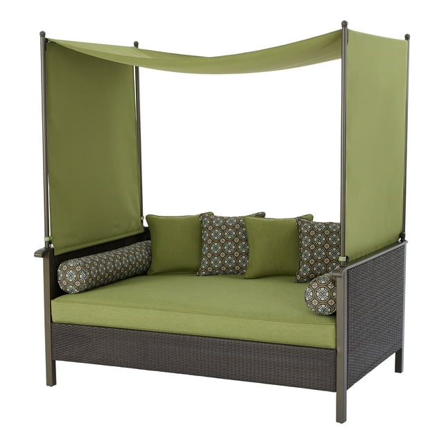 Better Homes & Gardens Providence Outdoor Daybed with Canopy, Green