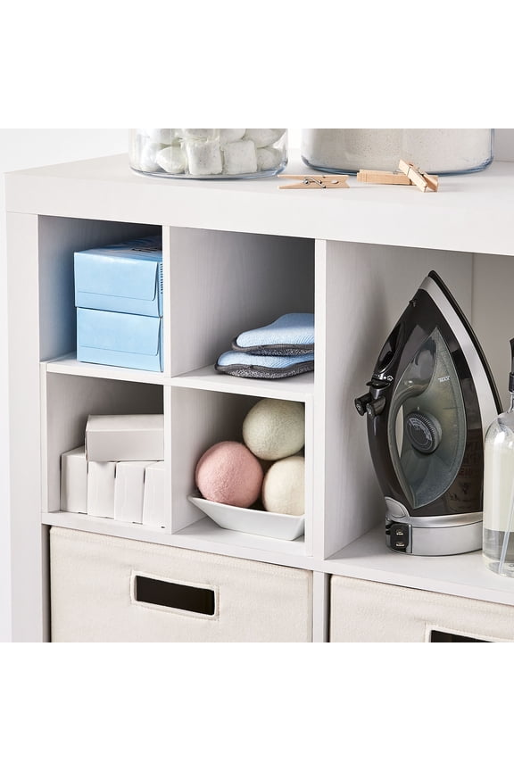 Quad Shelf Insert for Cube Organizers, White Texture
