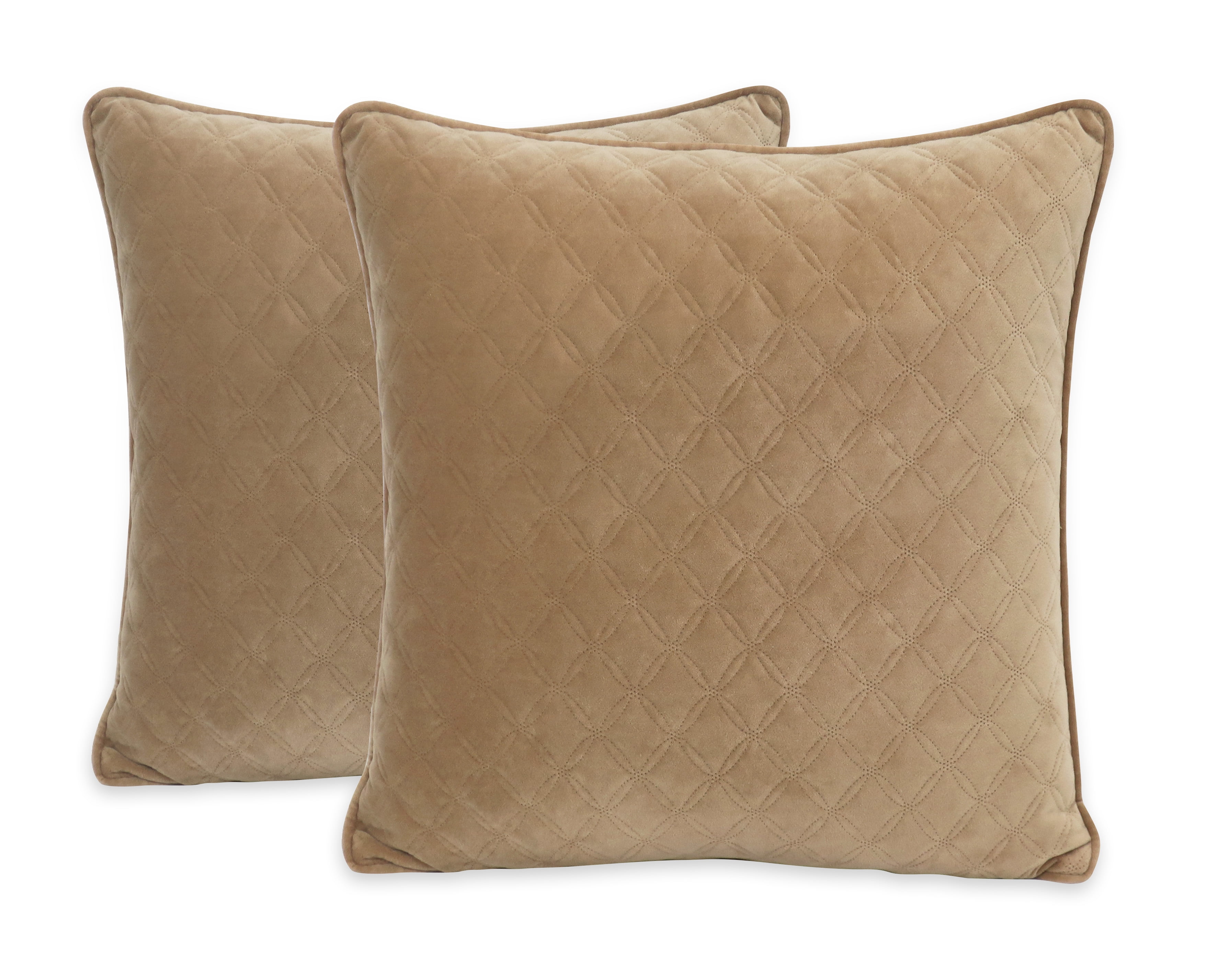 2pk Chenille Square Throw Pillows Cream - Threshold™