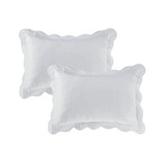 Better Homes & Gardens Paisley Medallion Cotton Pillow Shams, Standard, White, 2 Pack