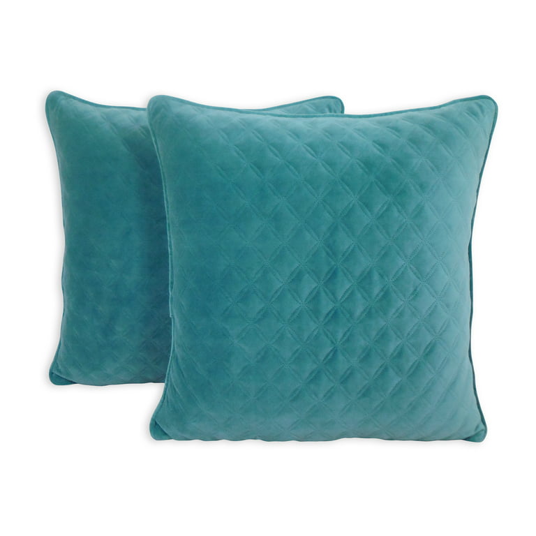 Small or Large Teal Throw Pillow for Bed Decor, Big Couch Pillows Set or  Teal Outdoor Sofa Cushions 
