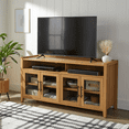 thumbnail image 1 of Better Homes & Gardens Reading Refined Farmhouse TV Stand for TVs up to 65", Light Honey Finish, 1 of 11
