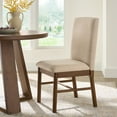 thumbnail image 1 of Better Homes & Gardens Reading Tall Dining Chair 2 Pack, Walnut and Cream, 1 of 8
