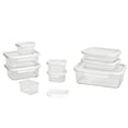 thumbnail image 1 of Better Homes & Gardens Rectangle Tritan Food Storage Container with Tritan Lid. Set of 9, 18 Pieces, Ideal Use for Meal Prep and Batch Cooking, 1 of 8