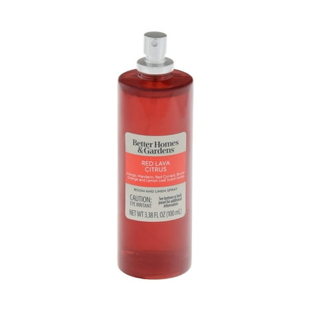 Better Homes and Gardens Red Lava and Citrus Scented Room and Linen Spray 3.38 Fl Oz (100mL).