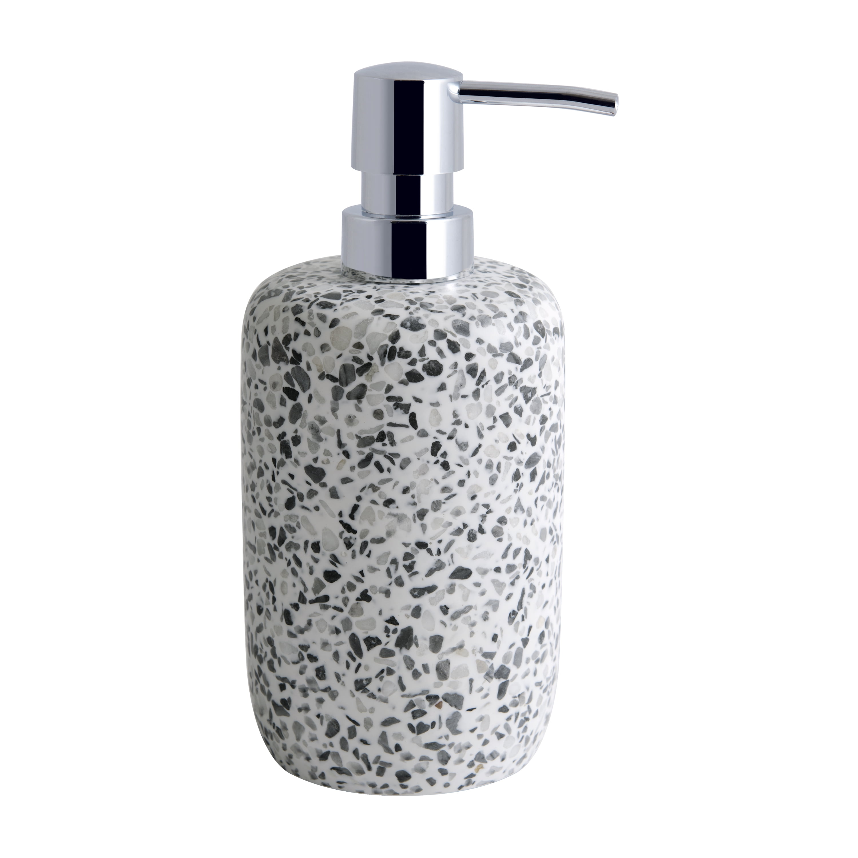 Better Homes & Gardens Resin Terrazzo Lotion Pump in Greys