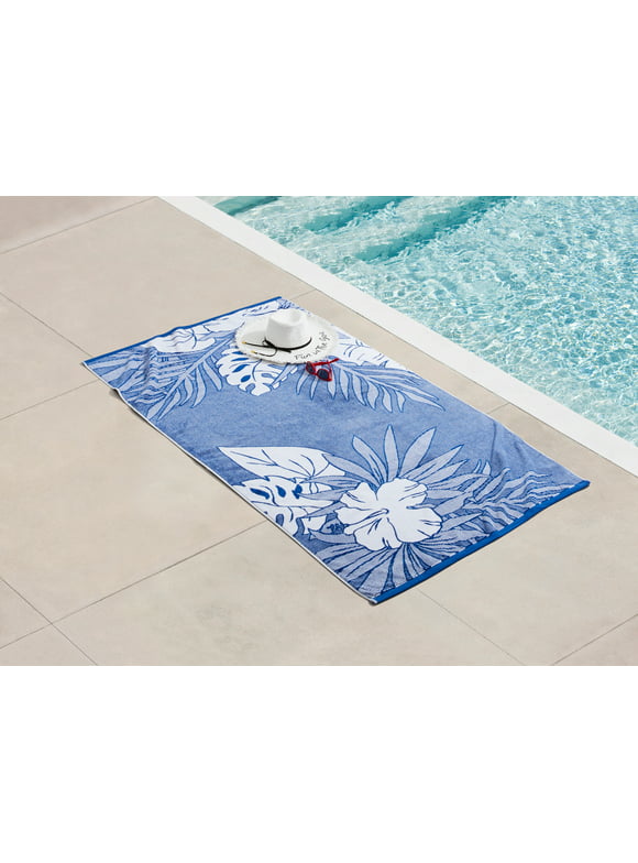 Better Homes & Gardens Resort Beach Towel, Blue