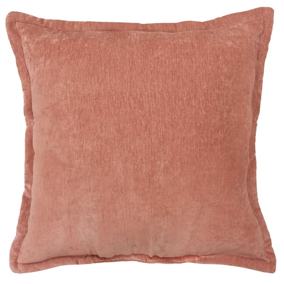 Better Homes & Gardens, Reversible Chenille Pillow, Square, 22" x 22", Blush, 1 Piece