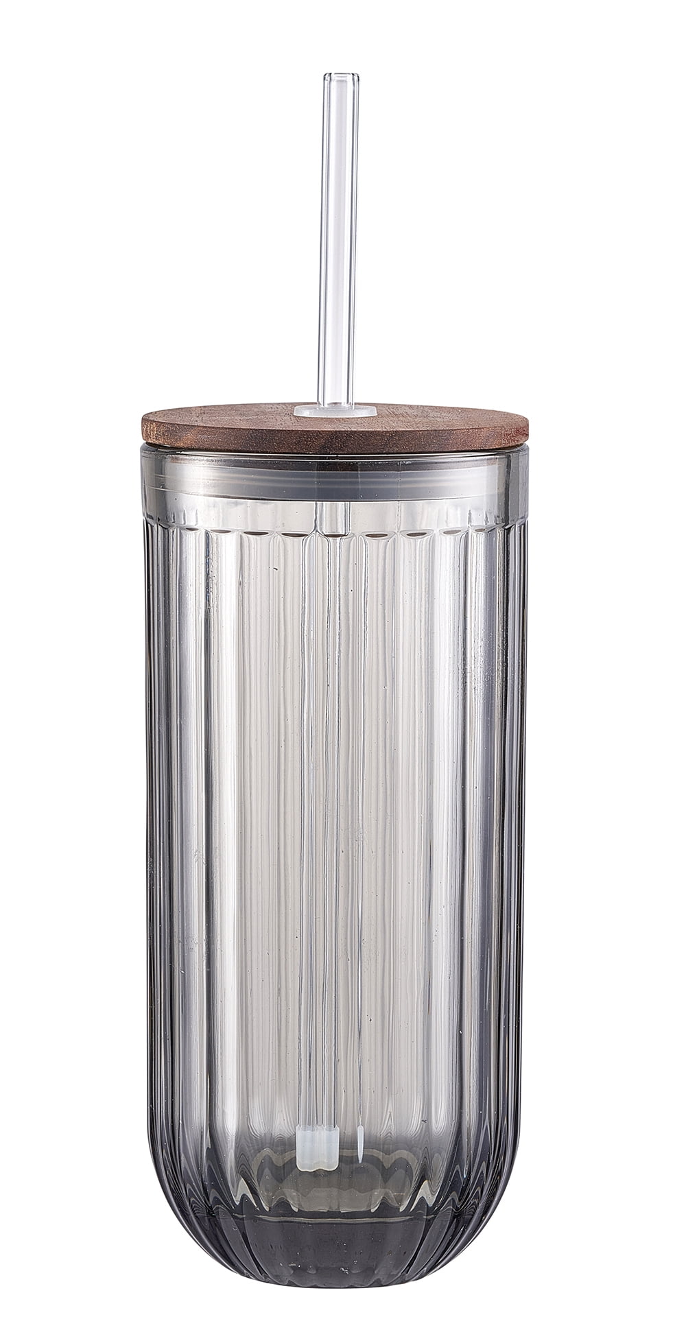 Better Homes & Gardens Rib Smoke Glass Sipper