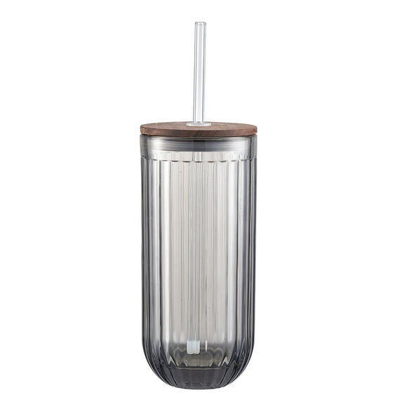 Better Homes & Gardens Rib Smoke Glass Sipper