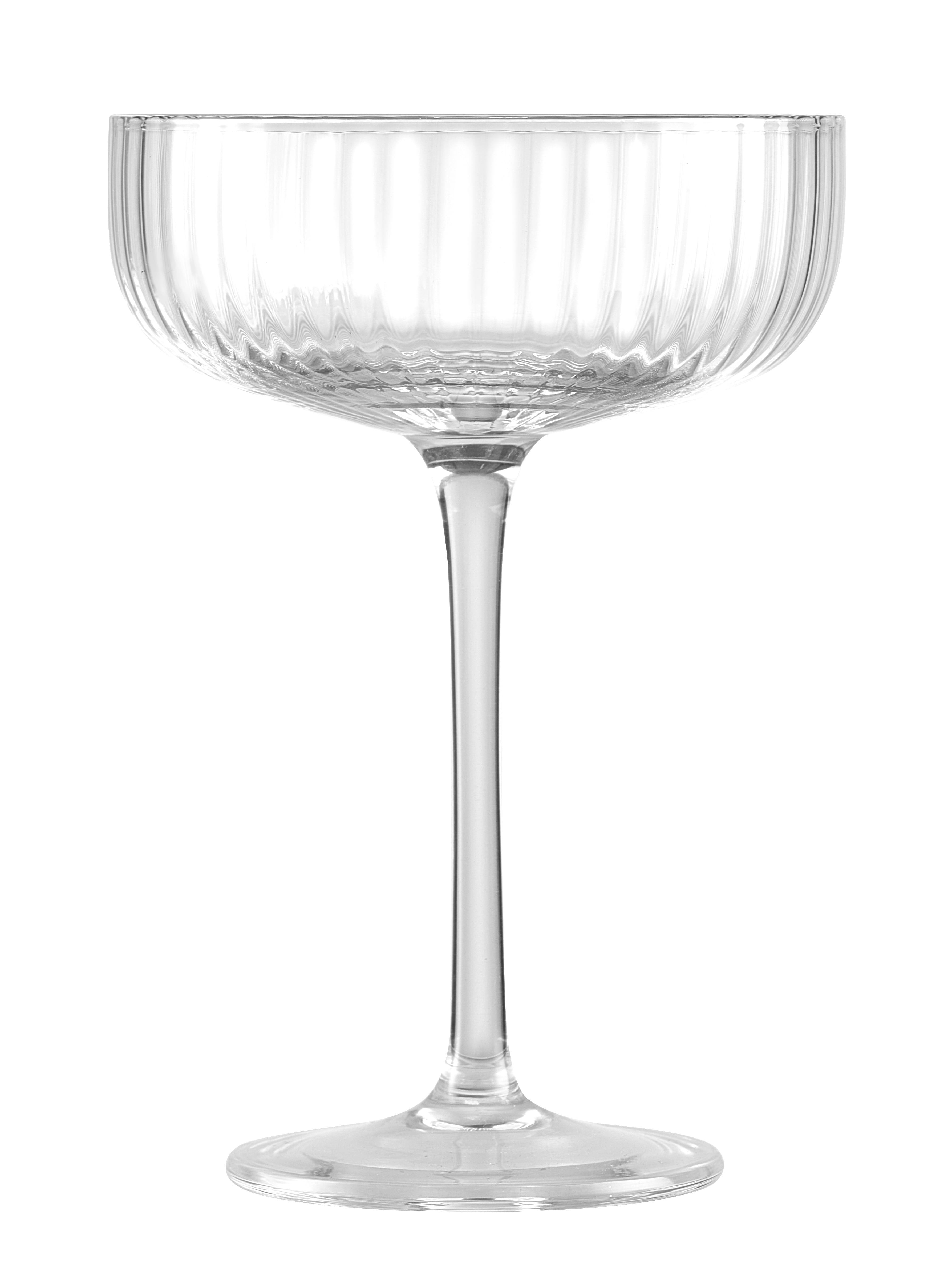 Better Homes & Gardens Ribbed Coupe Glass Clear