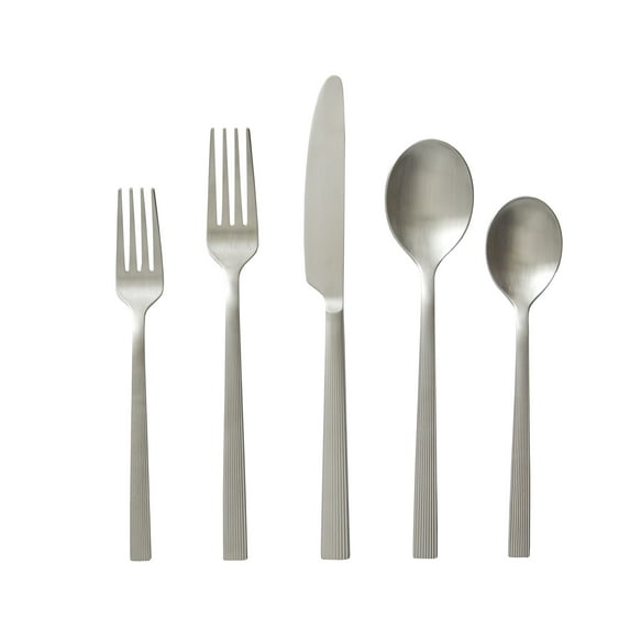 Better Homes & Gardens River 20-Piece Satin Stainless Steel Flatware Set (Service for 4)