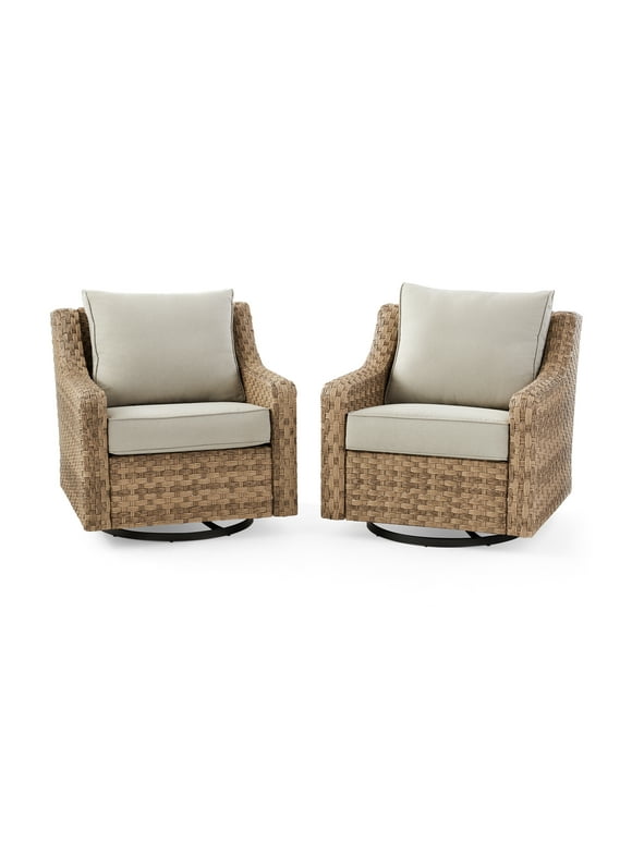 Better Homes & Gardens River Oaks 2 Piece Swivel Glider with Patio Cover
