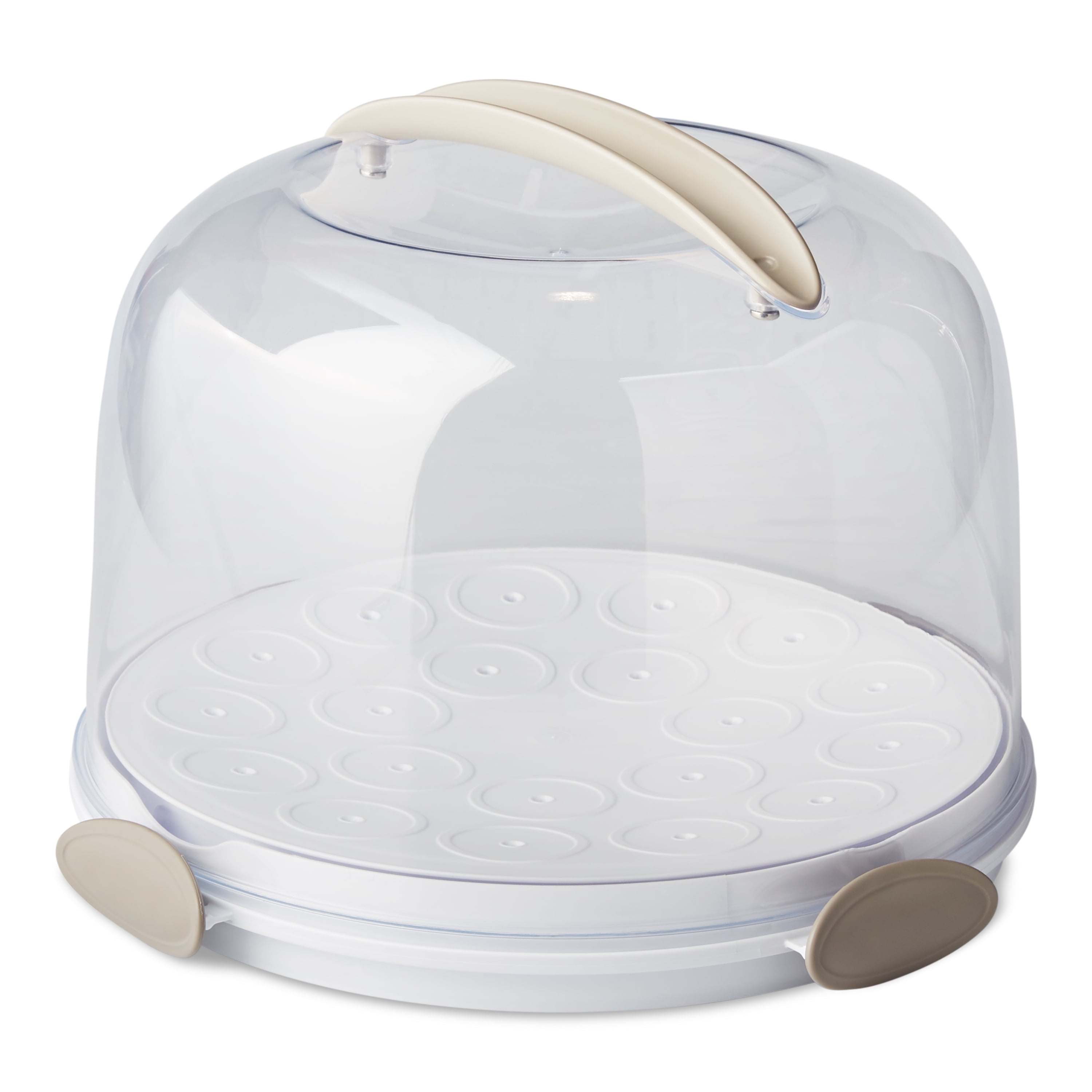 Portable Cake Carrier with Handle Plastic Cake Container Holder with Lid -  Walmart.com