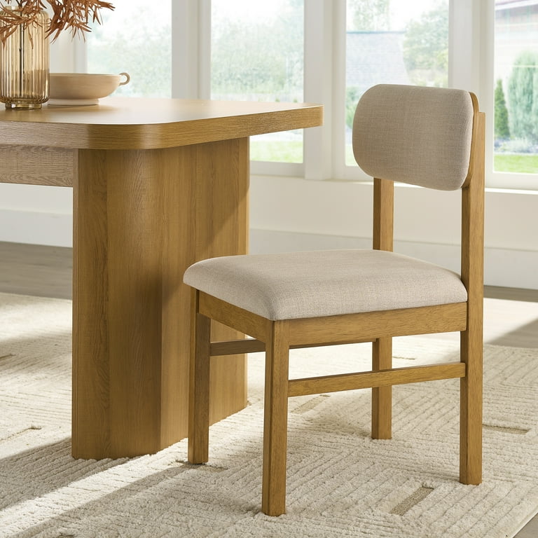 Cream dining chairs with oak legs discount