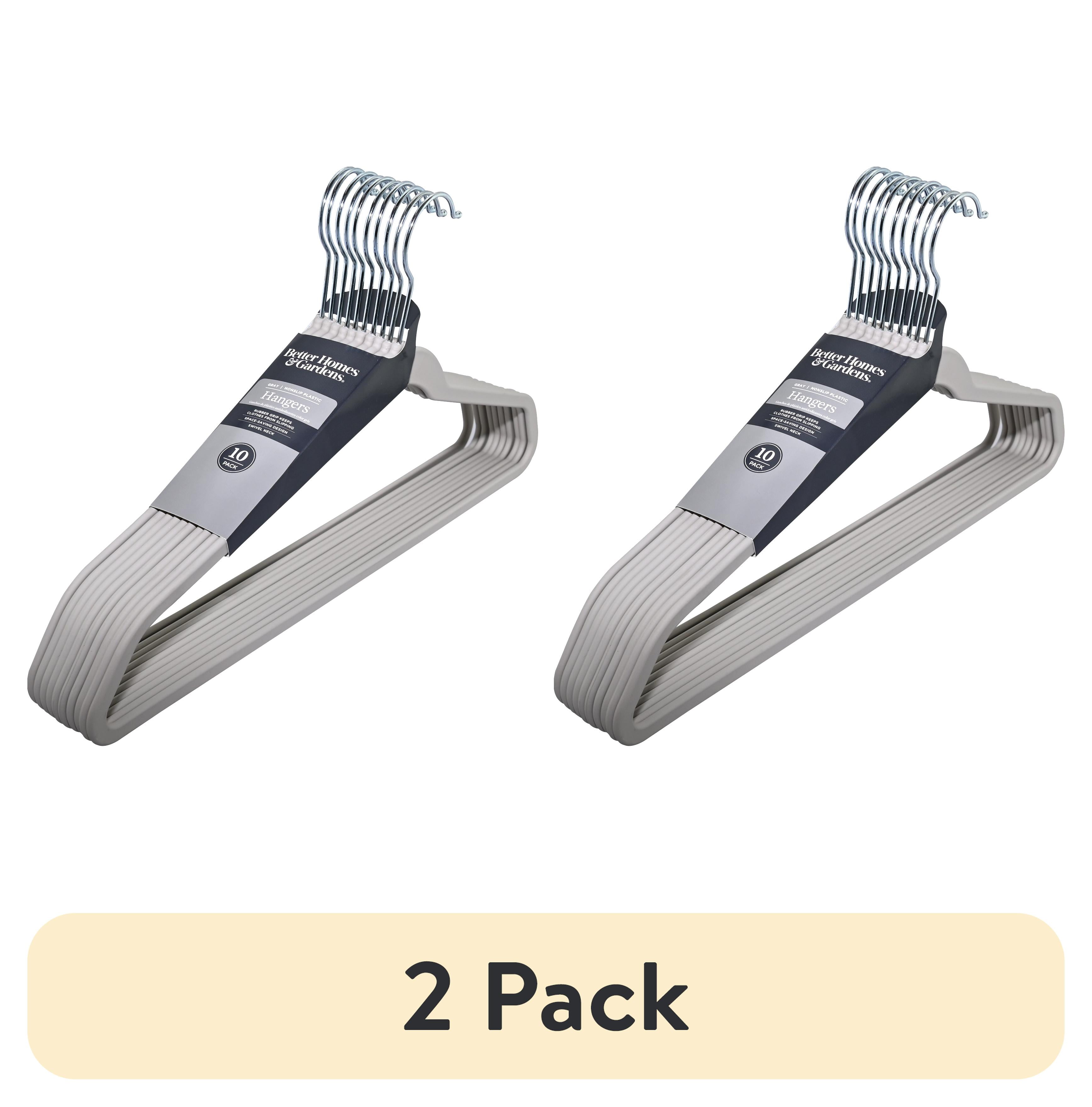 Style Selections 10-Pack Plastic Non-Slip Grip Clothing Hanger (White)