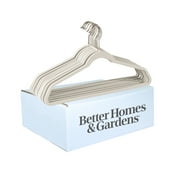 Better Homes & Gardens Non-Slip Rubberized Clothes Hangers, 30 Value Pack, Grey Pumice