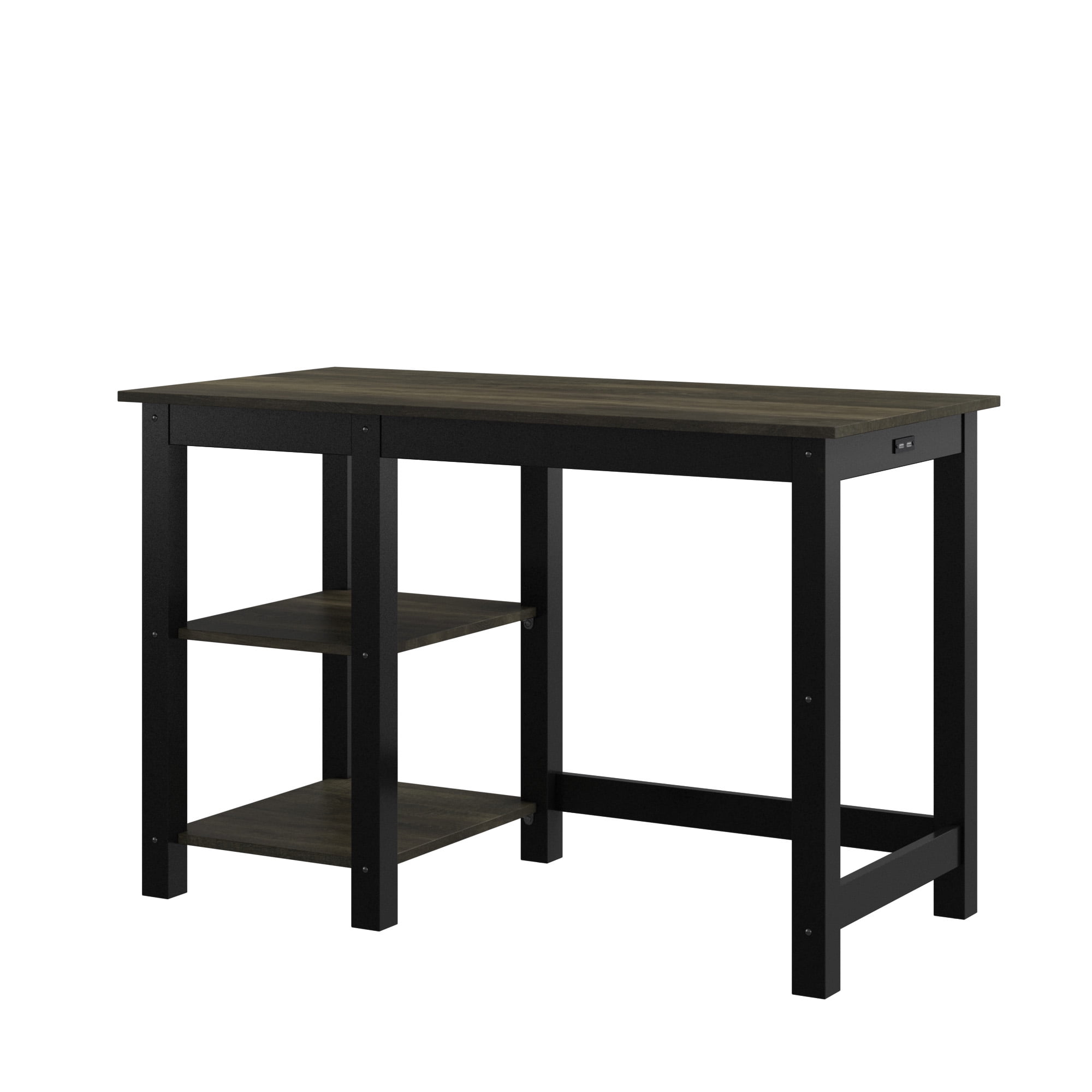 Better Homes & Gardens Rustic Computer Desk with USB Charging Ports