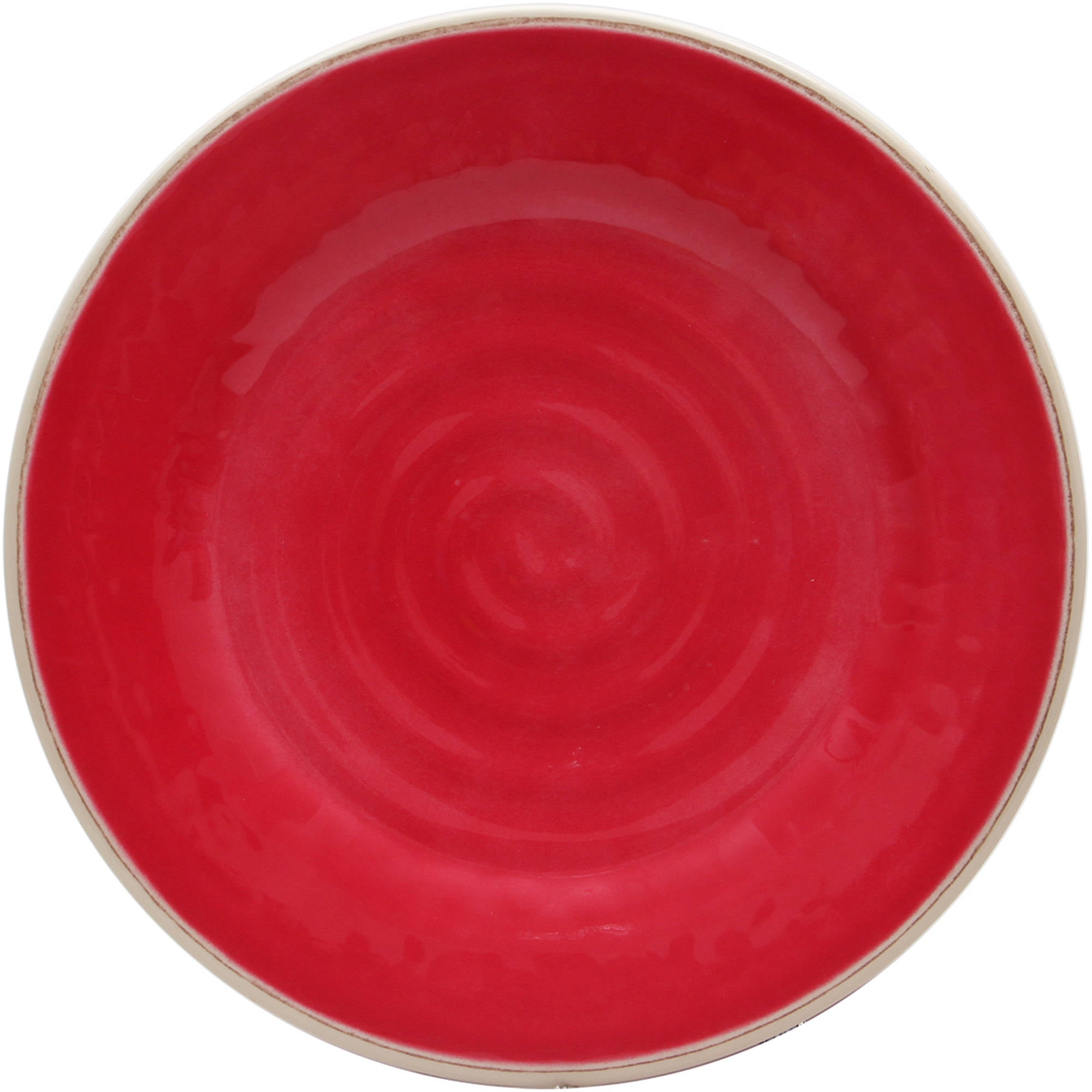 Better Homes & Gardens Rustic Red Swirl Dinner Plate