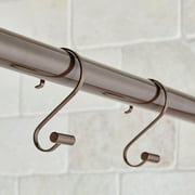 Better Homes & Gardens S-Shape Rustproof Stainless Steel Shower Hooks with T-Bar Ends, Bronze, 12