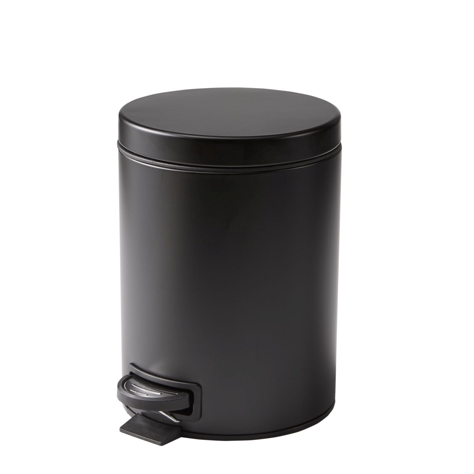 Better Homes & Gardens Matte Black 1.3 Gallon Metal Bathroom Waste